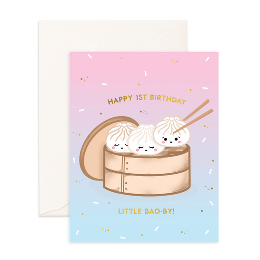 1st Birthday - Greeting Card - Sparkles & Joy