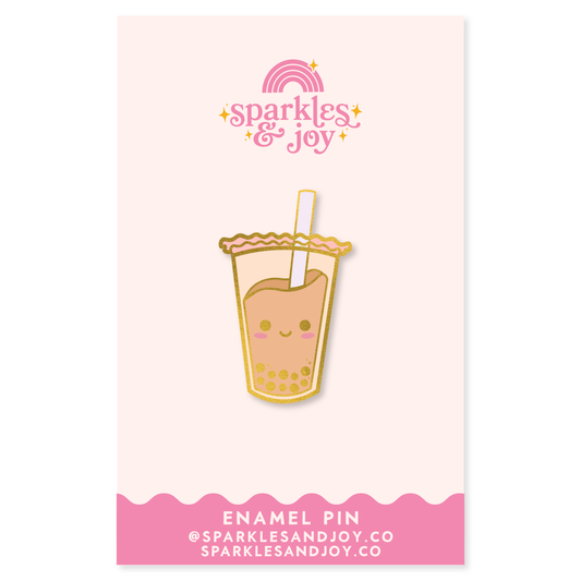 Bubble Tea Enamel Pin