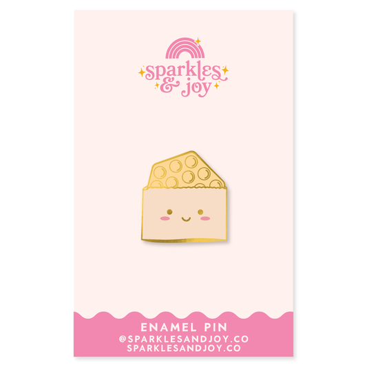 Egg Puff Enamel Pin