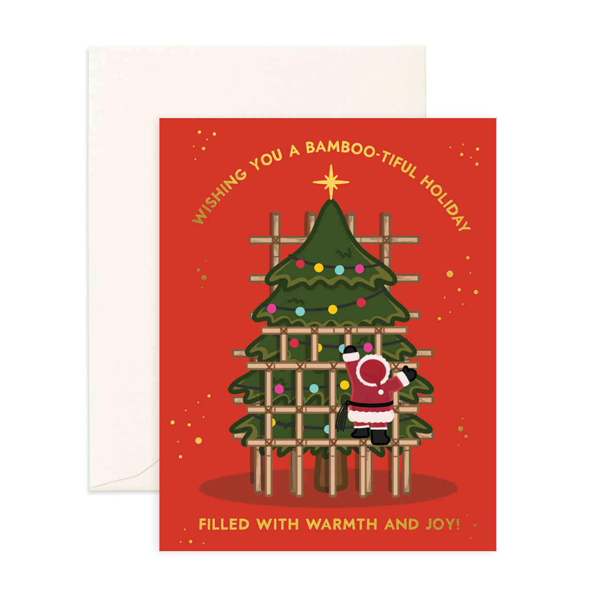 Bamboo-tiful Holiday Season - Christmas Greeting Card