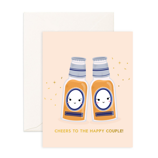 Cheers To The Happy Couple - Greeting Card