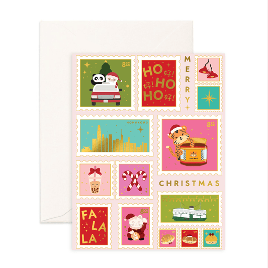 A Very HK Christmas - Christmas Greeting Card - Sparkles & Joy