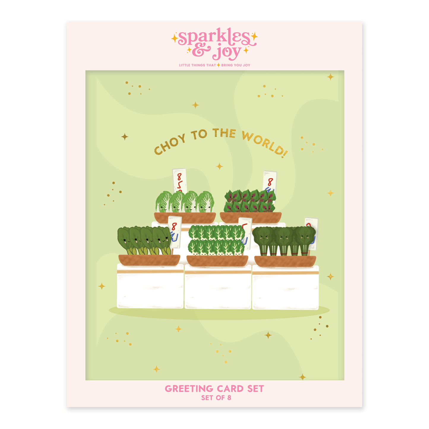 Choy To The World - Christmas Greeting Card Boxed Set - Sparkles & Joy