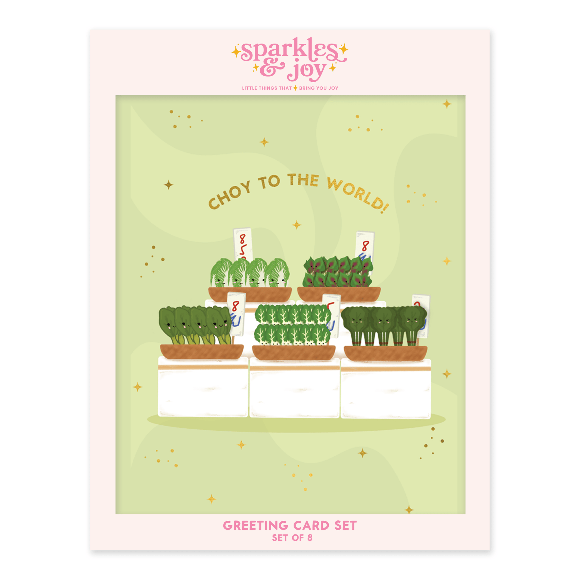 Choy To The World - Christmas Greeting Card Boxed Set - Sparkles & Joy