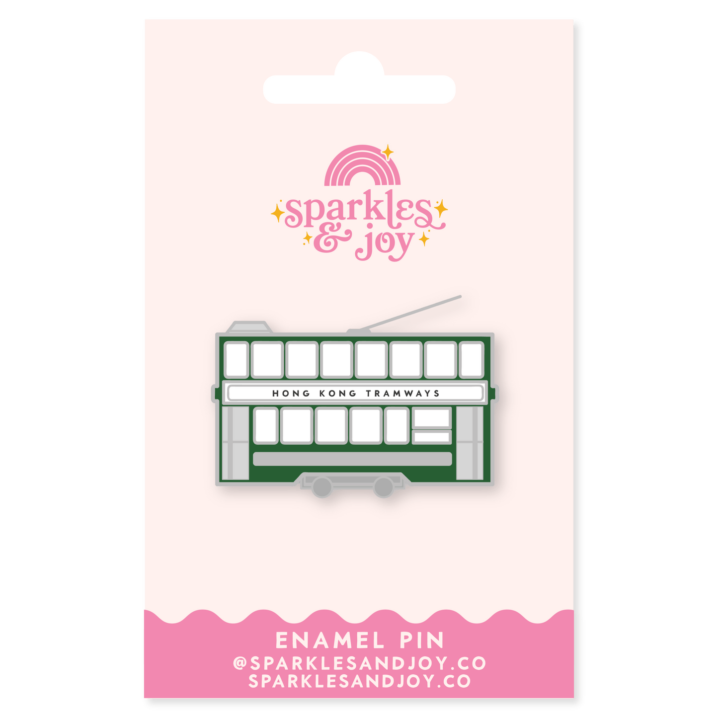 Ding Ding Enamel Pin - Sparkles & Joy