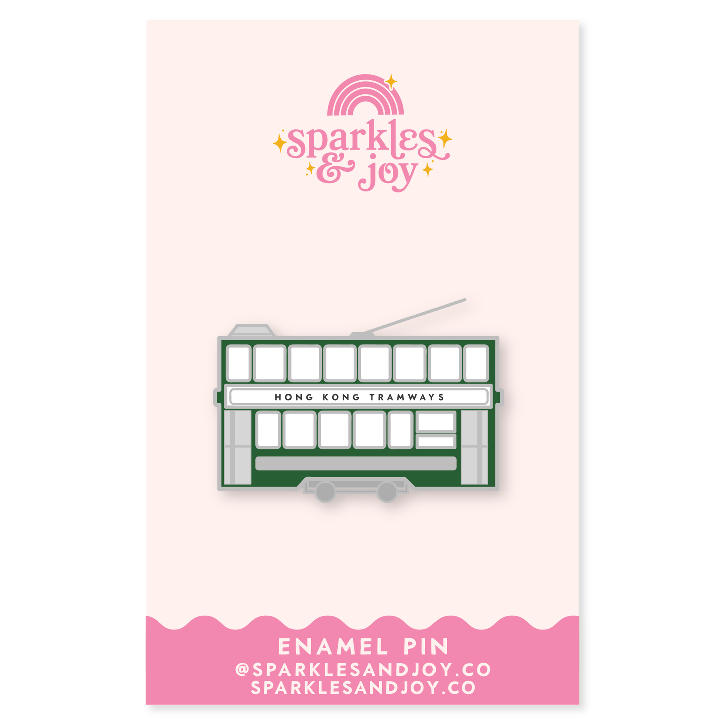 Ding Ding Enamel Pin - Sparkles & Joy