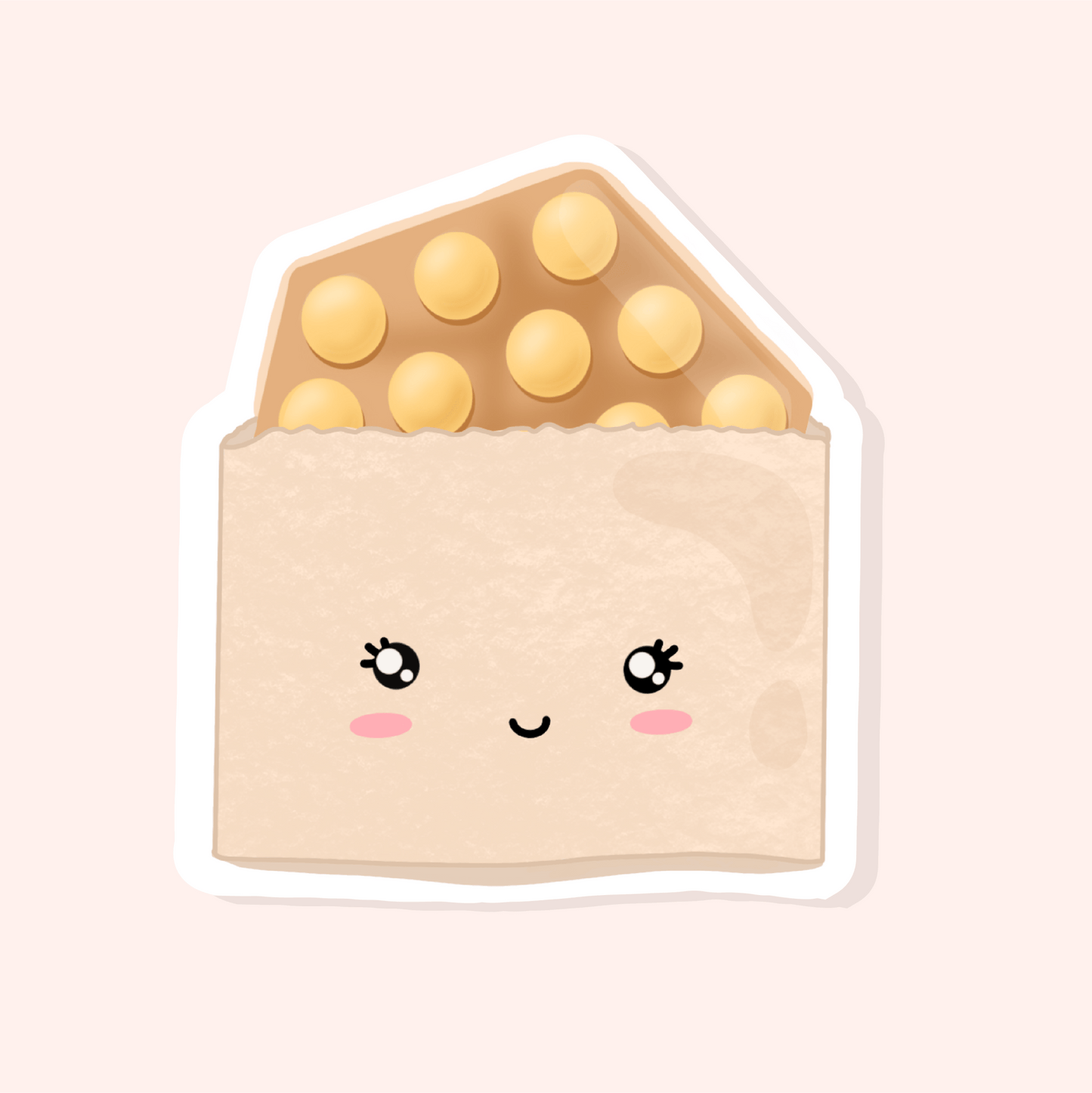 Egg Puff - Matte Vinyl Sticker - Sparkles & Joy
