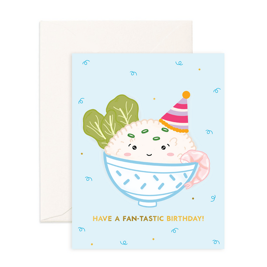 Fan - Tastic Birthday! - Greeting Card - Sparkles & Joy