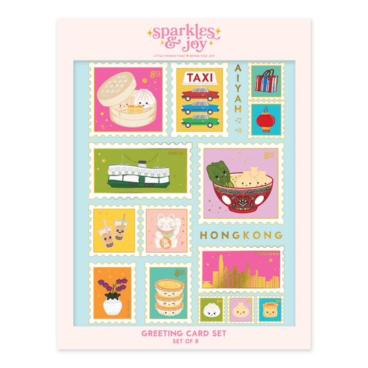 Greetings From HK - Greeting Card Boxed Set - Sparkles & Joy