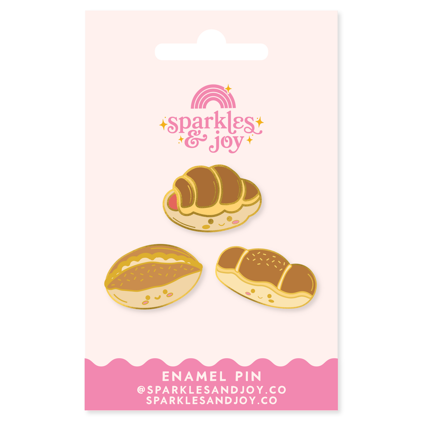 Hong Kong Bakery Buns Enamel Pin Set - Sparkles & Joy