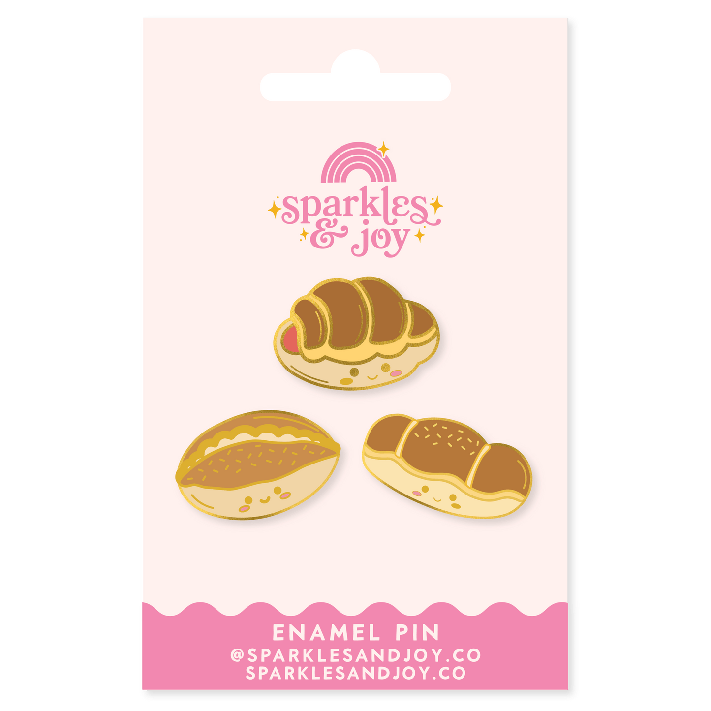 Hong Kong Bakery Buns Enamel Pin Set - Sparkles & Joy