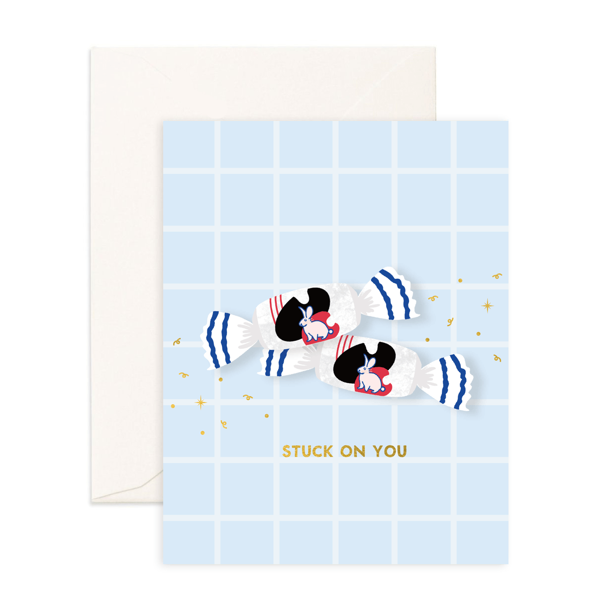 Stuck On You - Greeting Card - Sparkles & Joy
