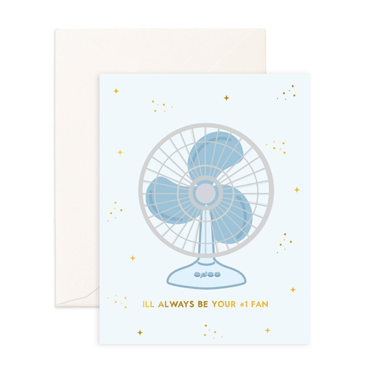 1 Fan - Greeting Card - Sparkles & Joy