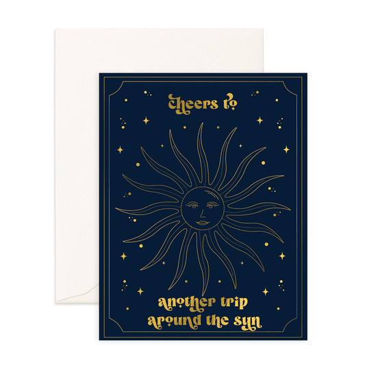 Another Trip Around The Sun - Greeting Card - Sparkles & Joy