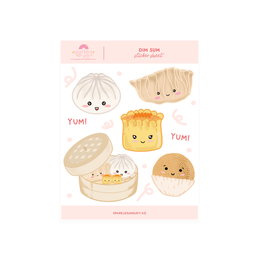 Dim Sum - Sticker Sheet - Sparkles & Joy