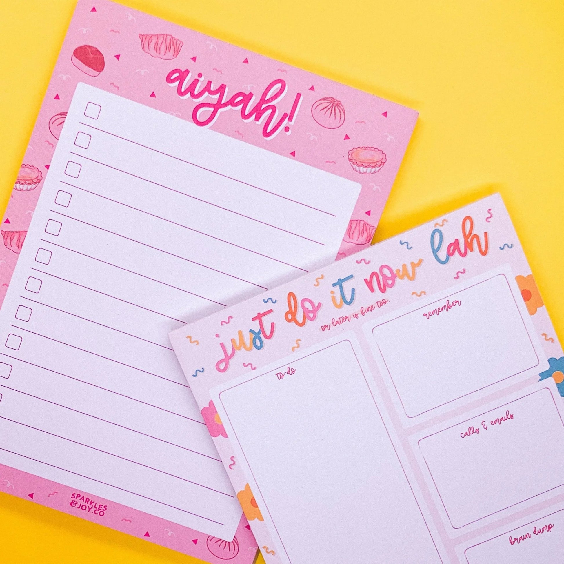 " Do it Now Lah! " - A6 Notepad - Sparkles & Joy