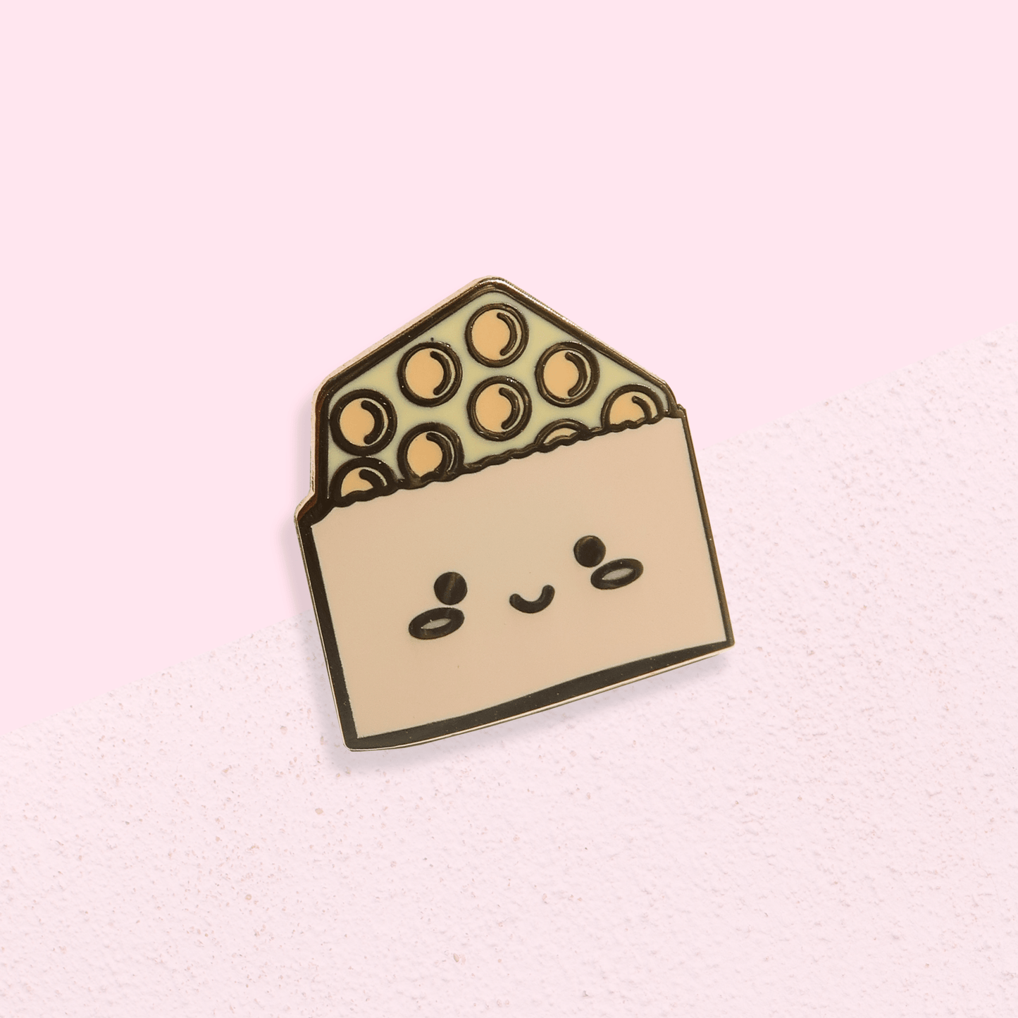 Egg Puff Enamel Pin - Sparkles & Joy