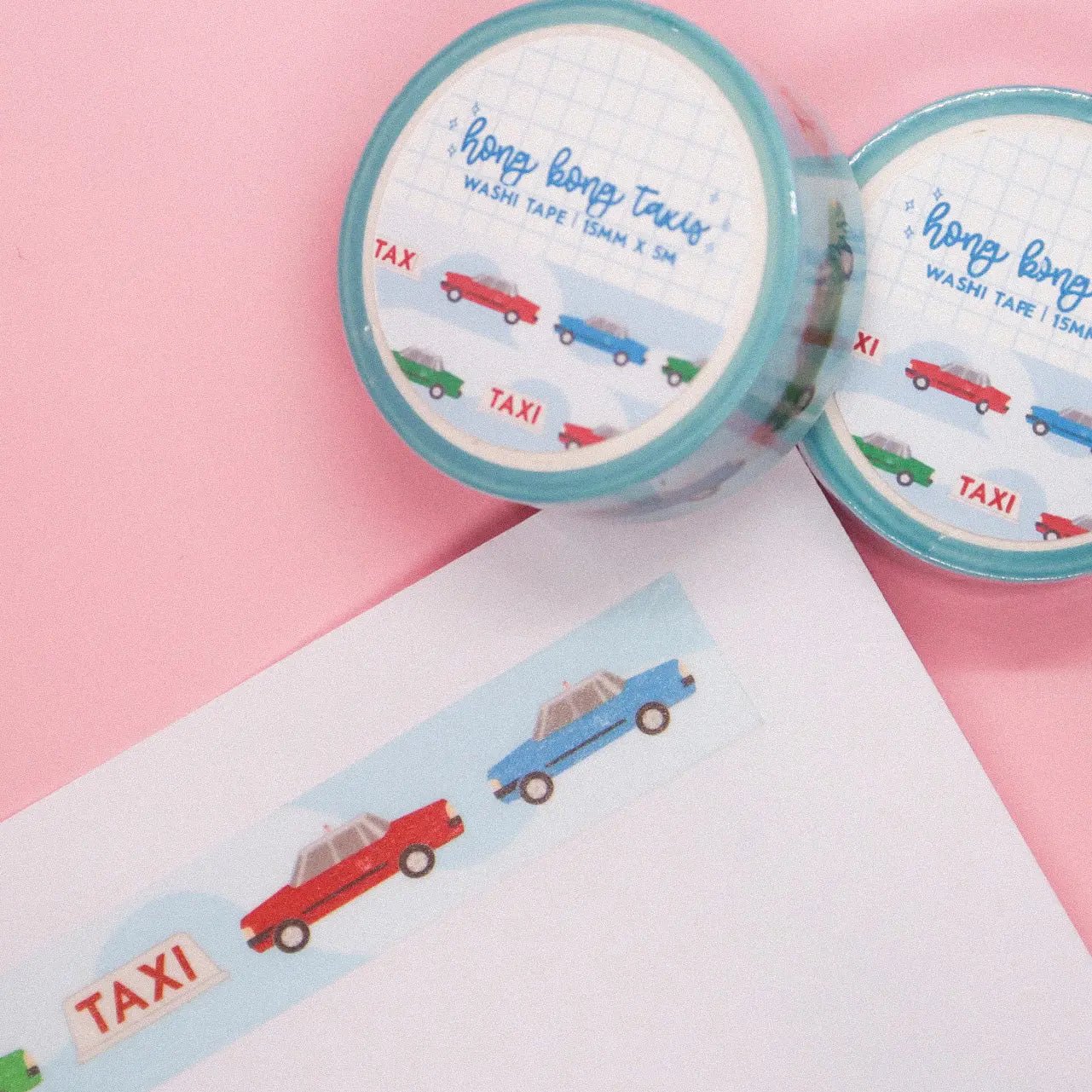 Hong Kong Taxis - Washi Tape - Sparkles & Joy