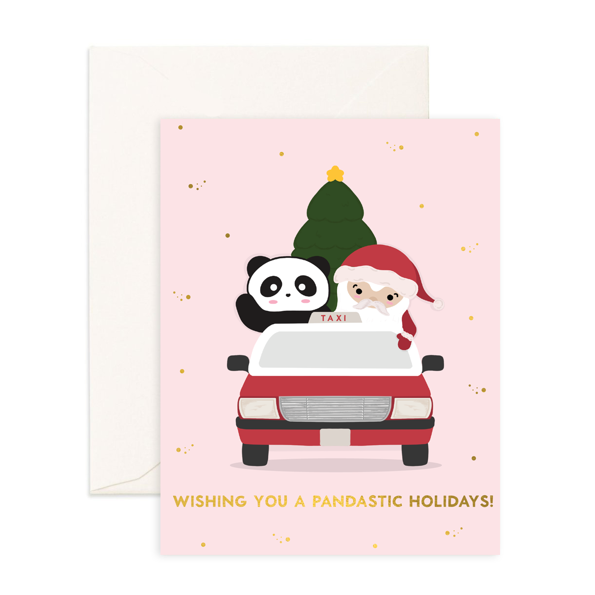 Pandastic Christmas -  Christmas Greeting Card