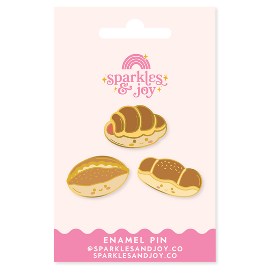 Hong Kong Bakery Buns Enamel Pin Set