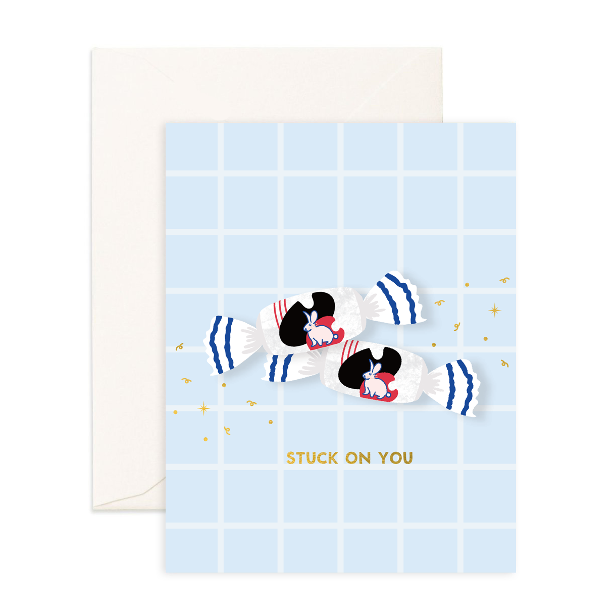 Stuck On You - Greeting Card