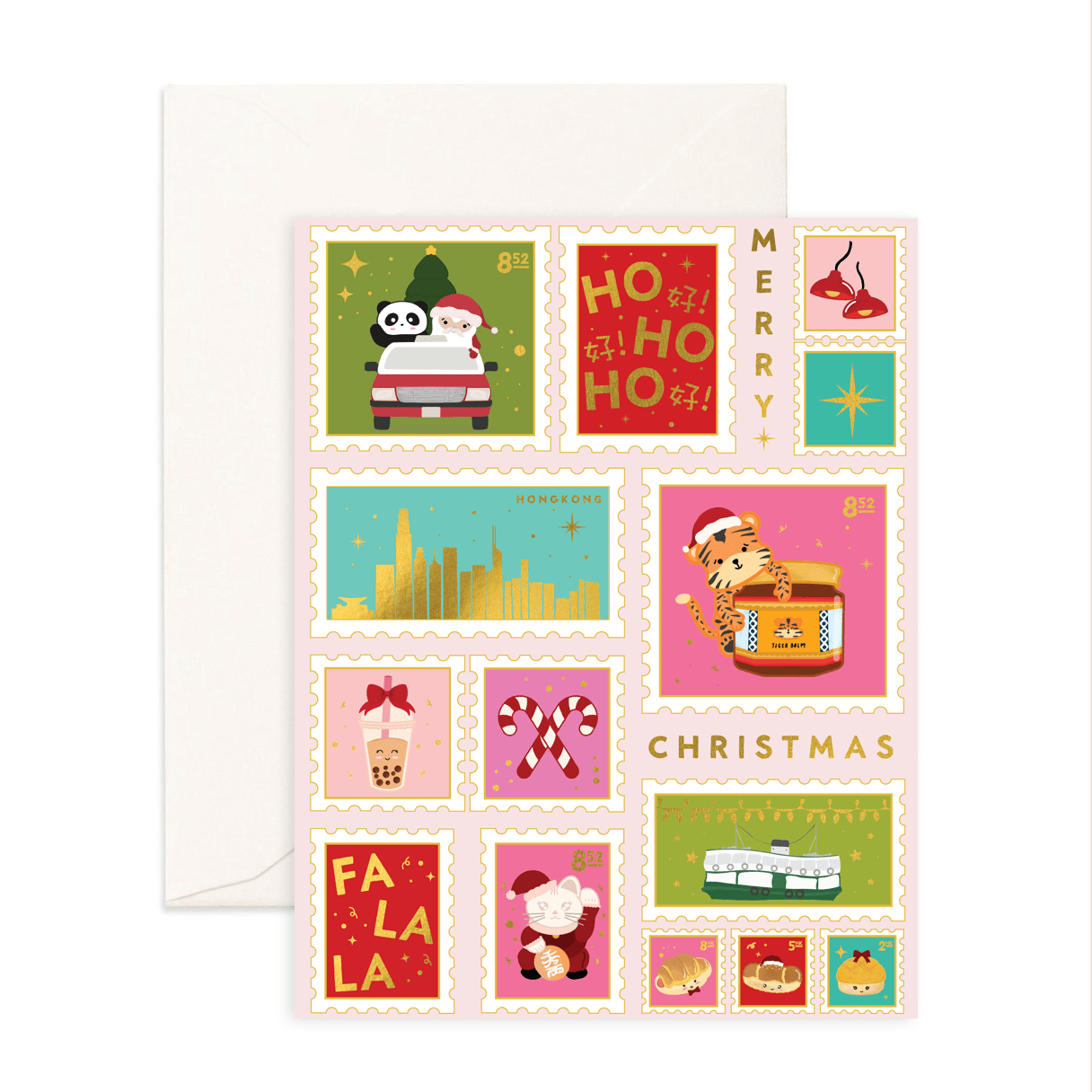 A Very HK Christmas - Christmas Greeting Card - Sparkles & Joy