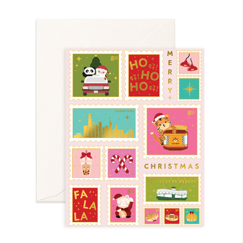 A Very HK Christmas - Christmas Greeting Card - Sparkles & Joy
