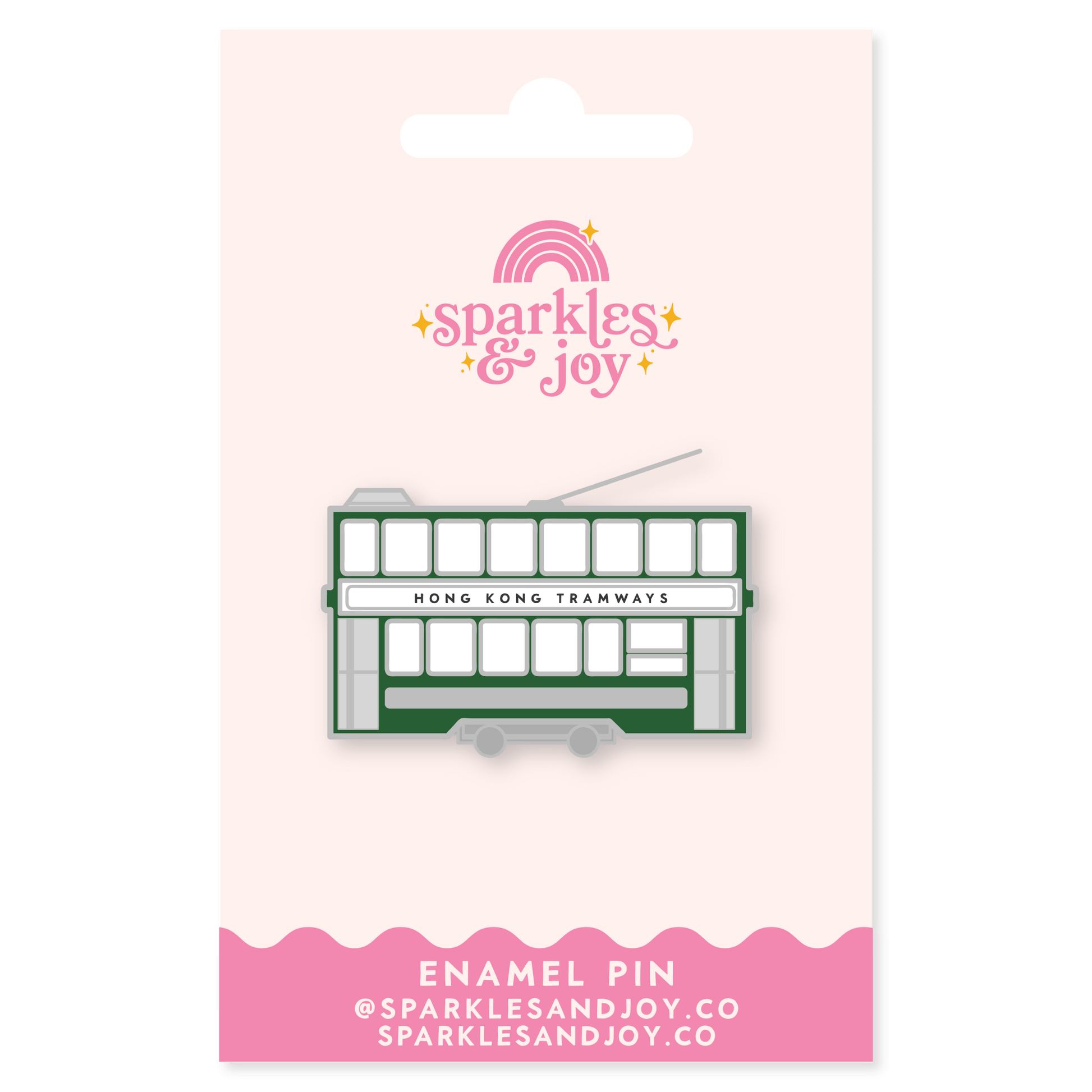 Ding Ding Enamel Pin - Sparkles & Joy