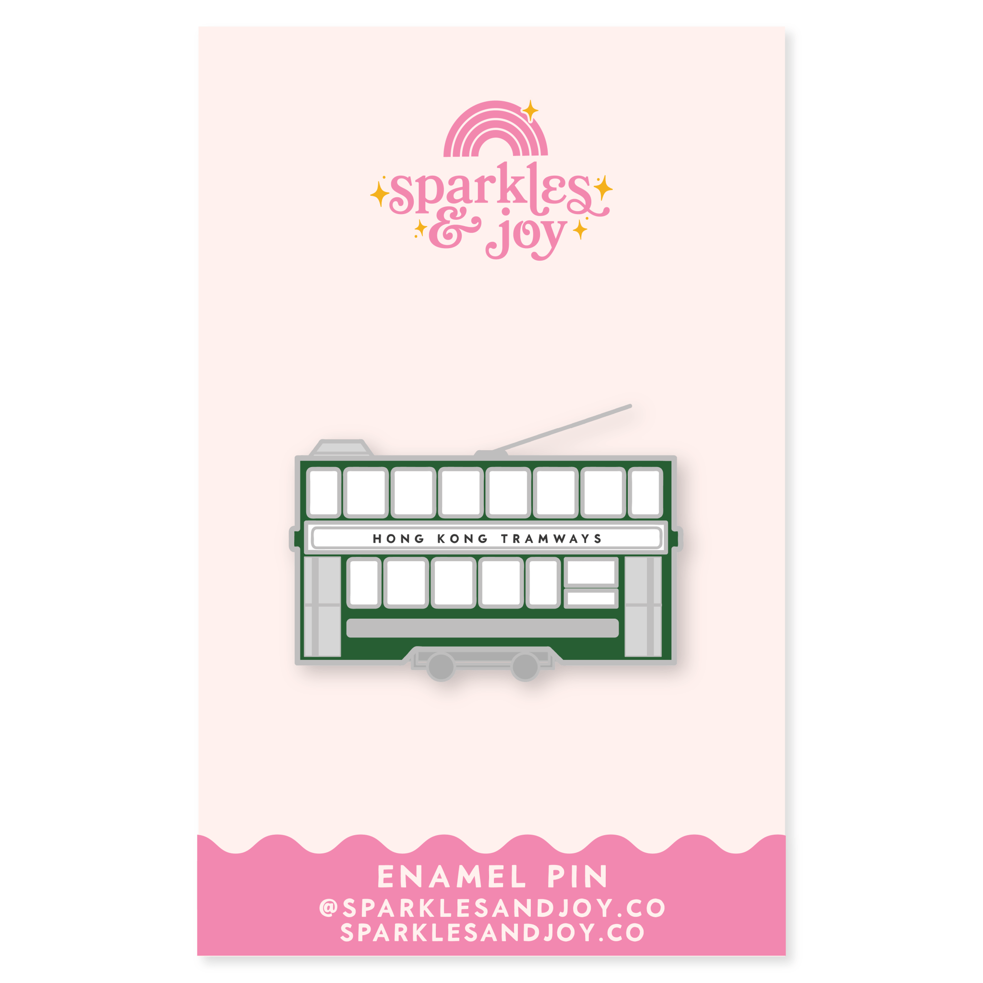 Ding Ding Enamel Pin - Sparkles & Joy