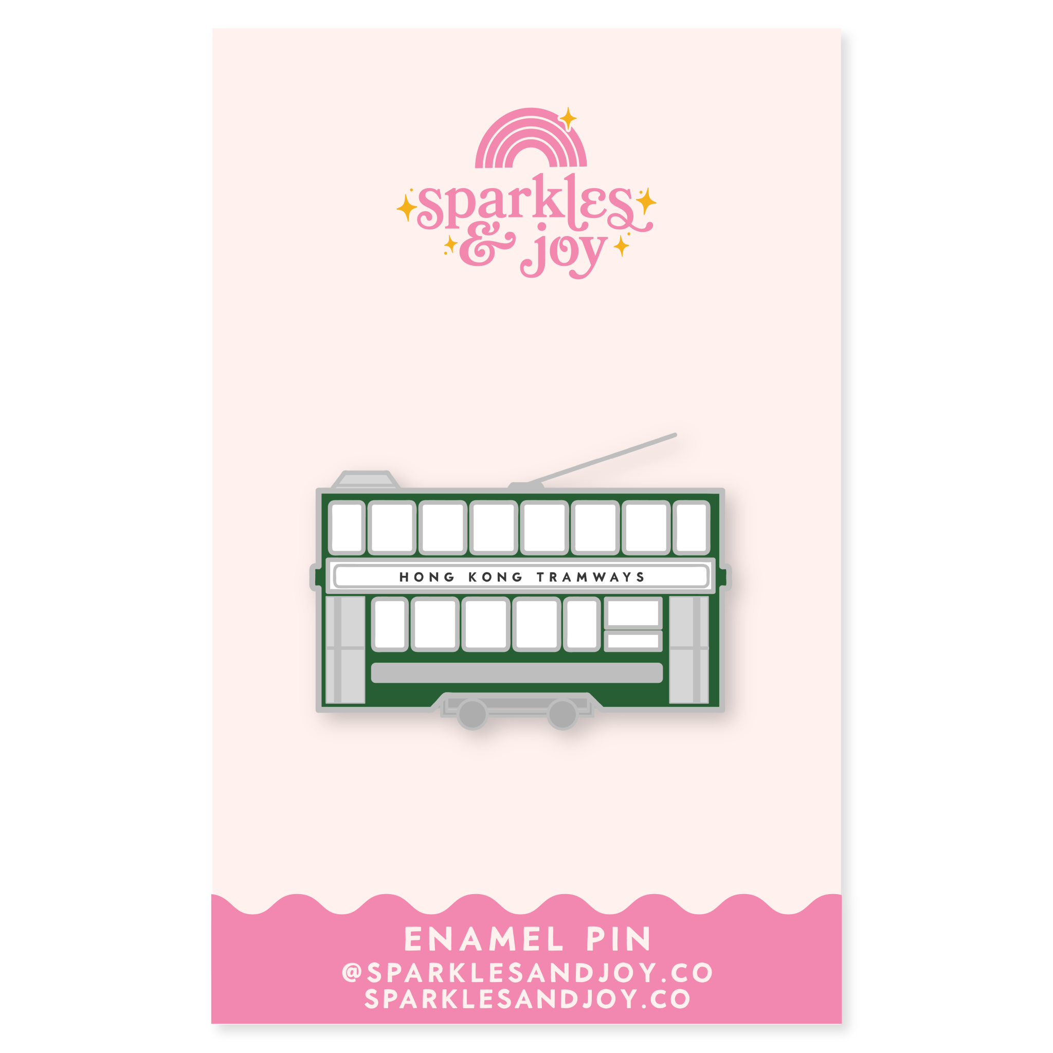 Ding Ding Enamel Pin - Sparkles & Joy