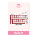 Hong Kong Red Tram - Glitter Vinyl Sticker - Sparkles & Joy