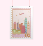 Hong Kong Skyline - A3 Print - Sparkles & Joy