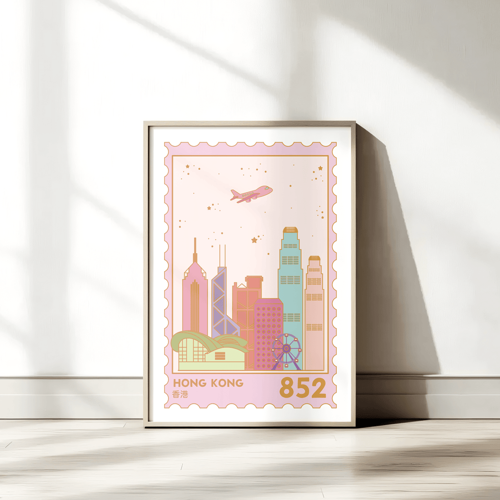 Hong Kong Skyline - A3 Print - Sparkles & Joy