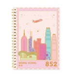 Hong Kong Skyline - A5 Spiral Notebook - Sparkles & Joy