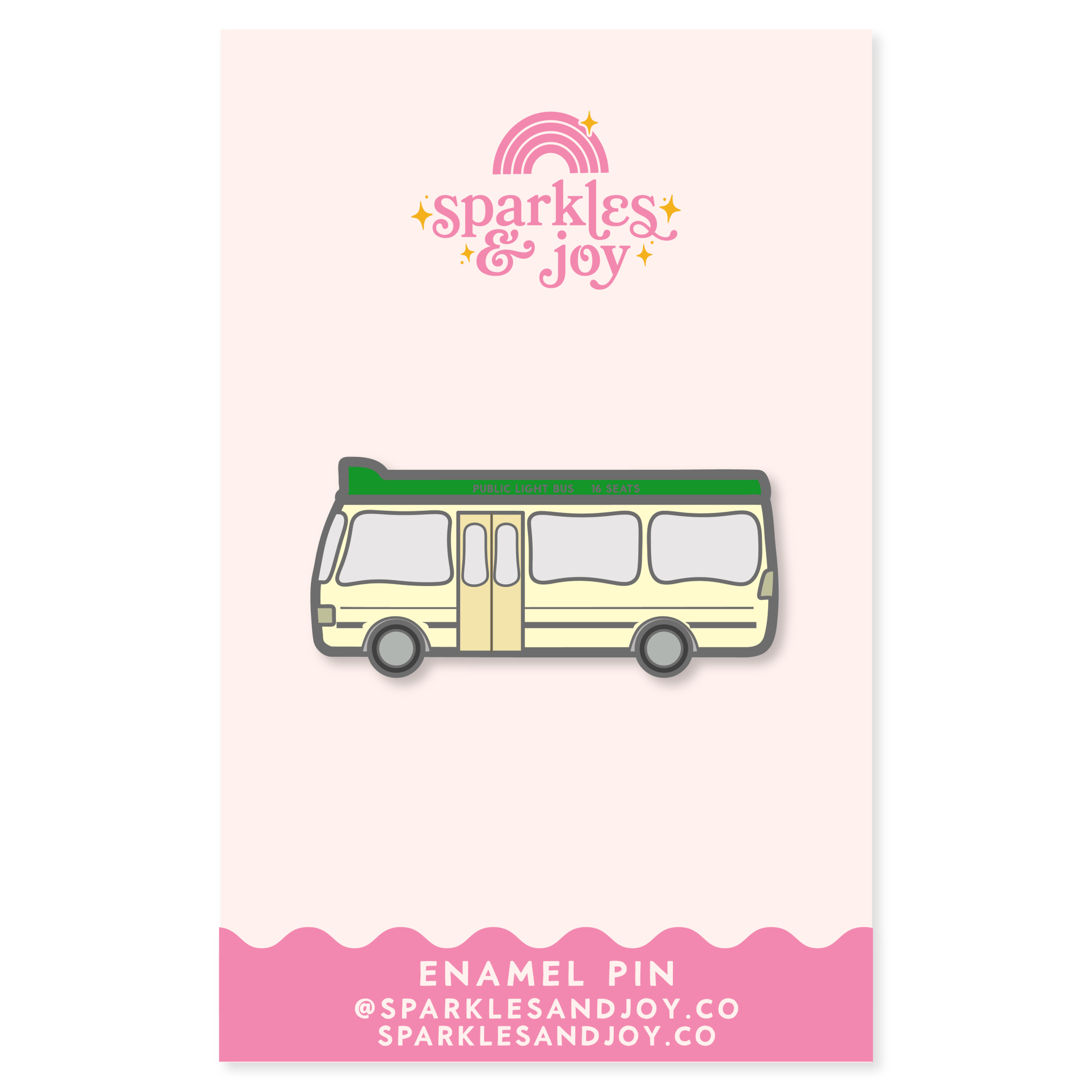 Minibus Enamel Pin - Sparkles & Joy