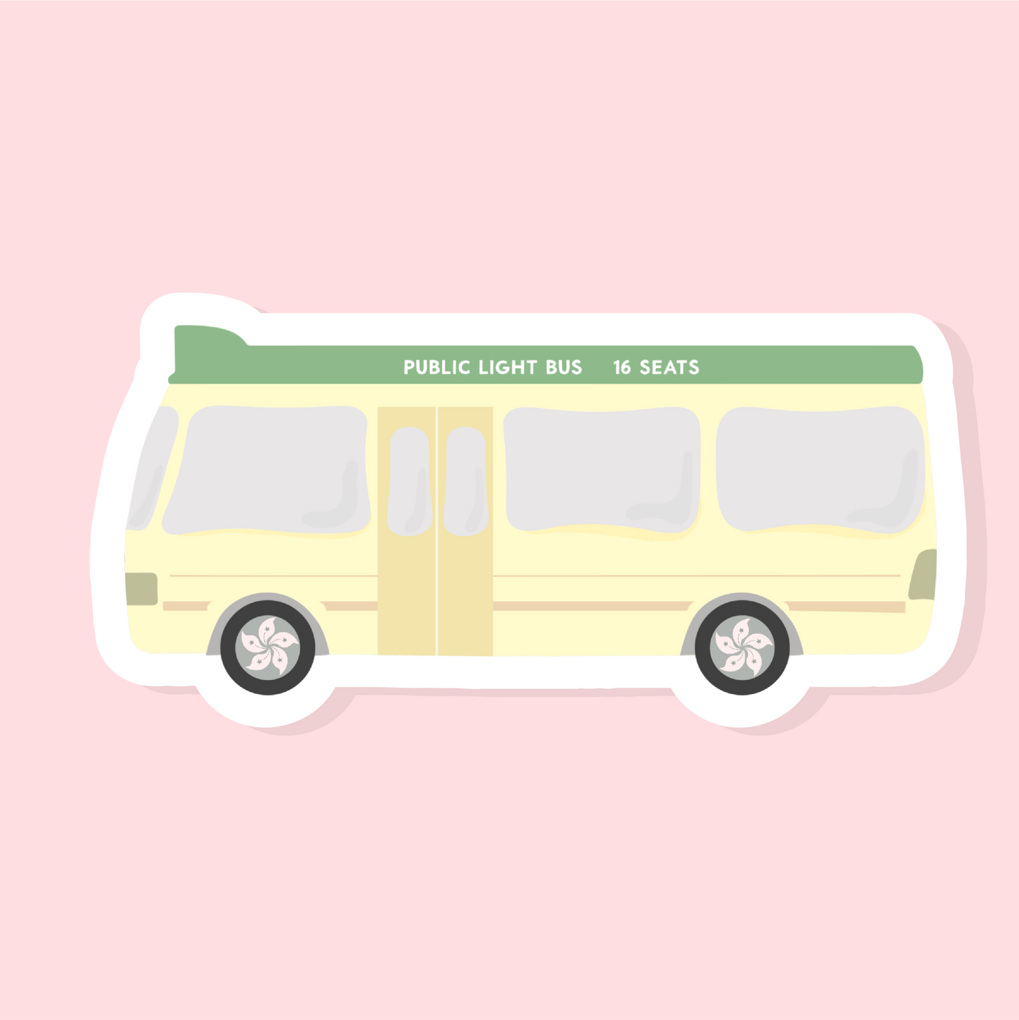 Minibus - Matte Vinyl Sticker - Sparkles & Joy