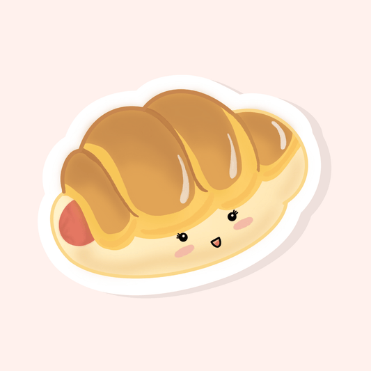 Sausage Bun - Matte Vinyl Sticker - Sparkles & Joy