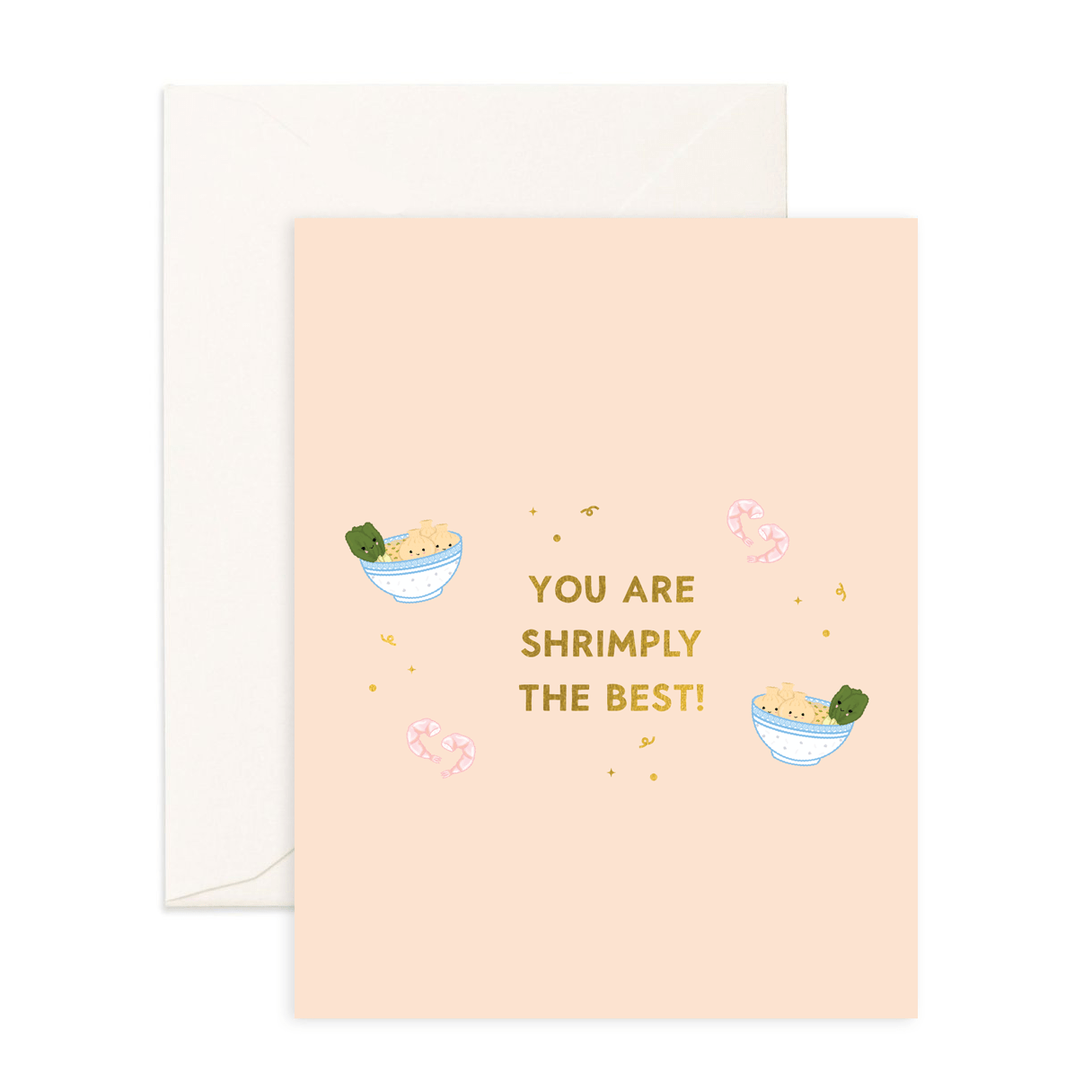 Shrimply The Best - Greeting Card - Sparkles & Joy