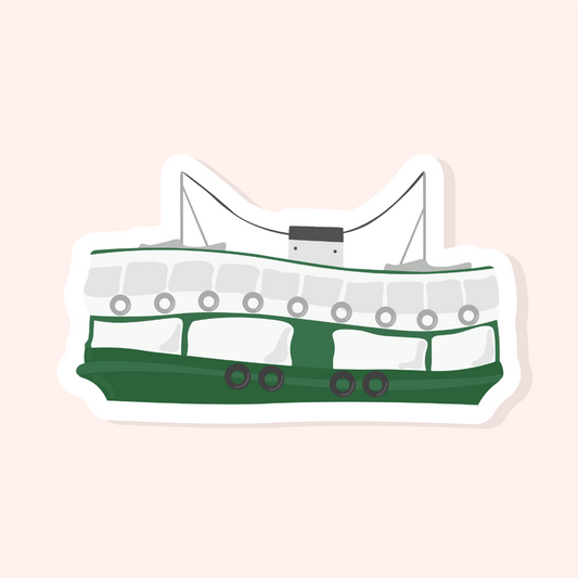 Star Ferry - Matte Vinyl Sticker - Sparkles & Joy