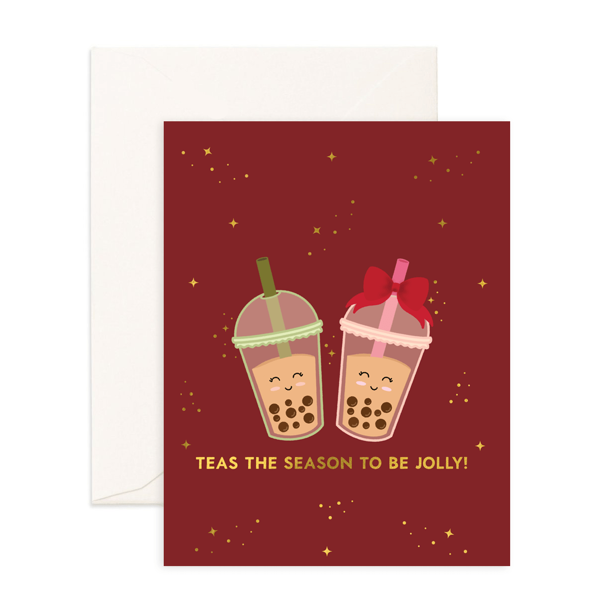 Teas The Season - Christmas Greeting Card - Sparkles & Joy