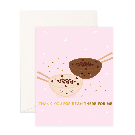 Thank You for Bean There - Greeting Card - Sparkles & Joy