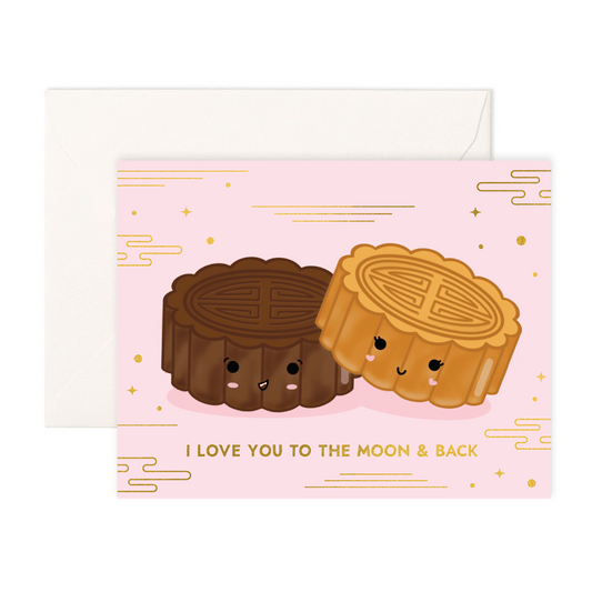 To The Moon & Back - Greeting Card - Sparkles & Joy