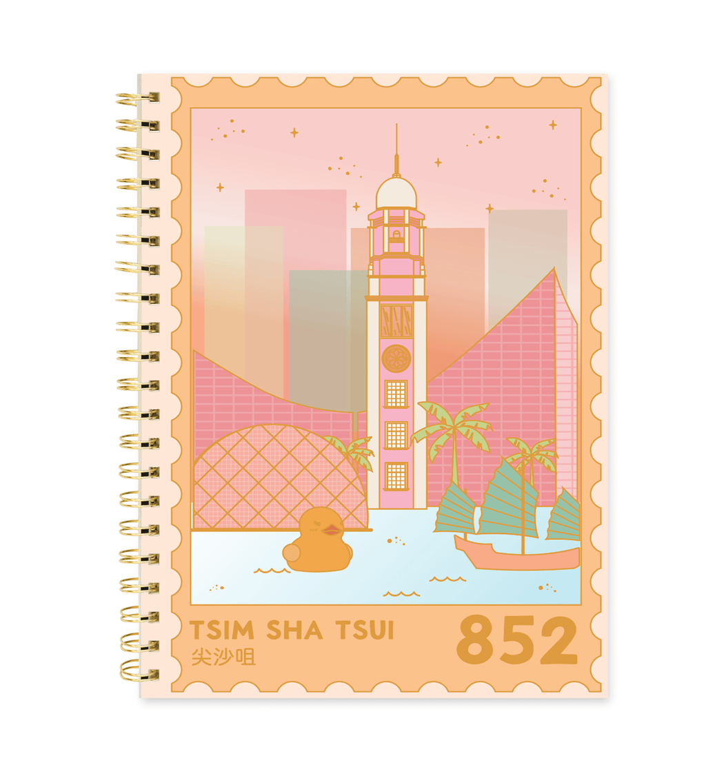 TST Stamp - A5 Spiral Notebook - Sparkles & Joy