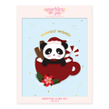 Warmest Wishes Panda - Christmas Greeting Card Boxed Set - Sparkles & Joy