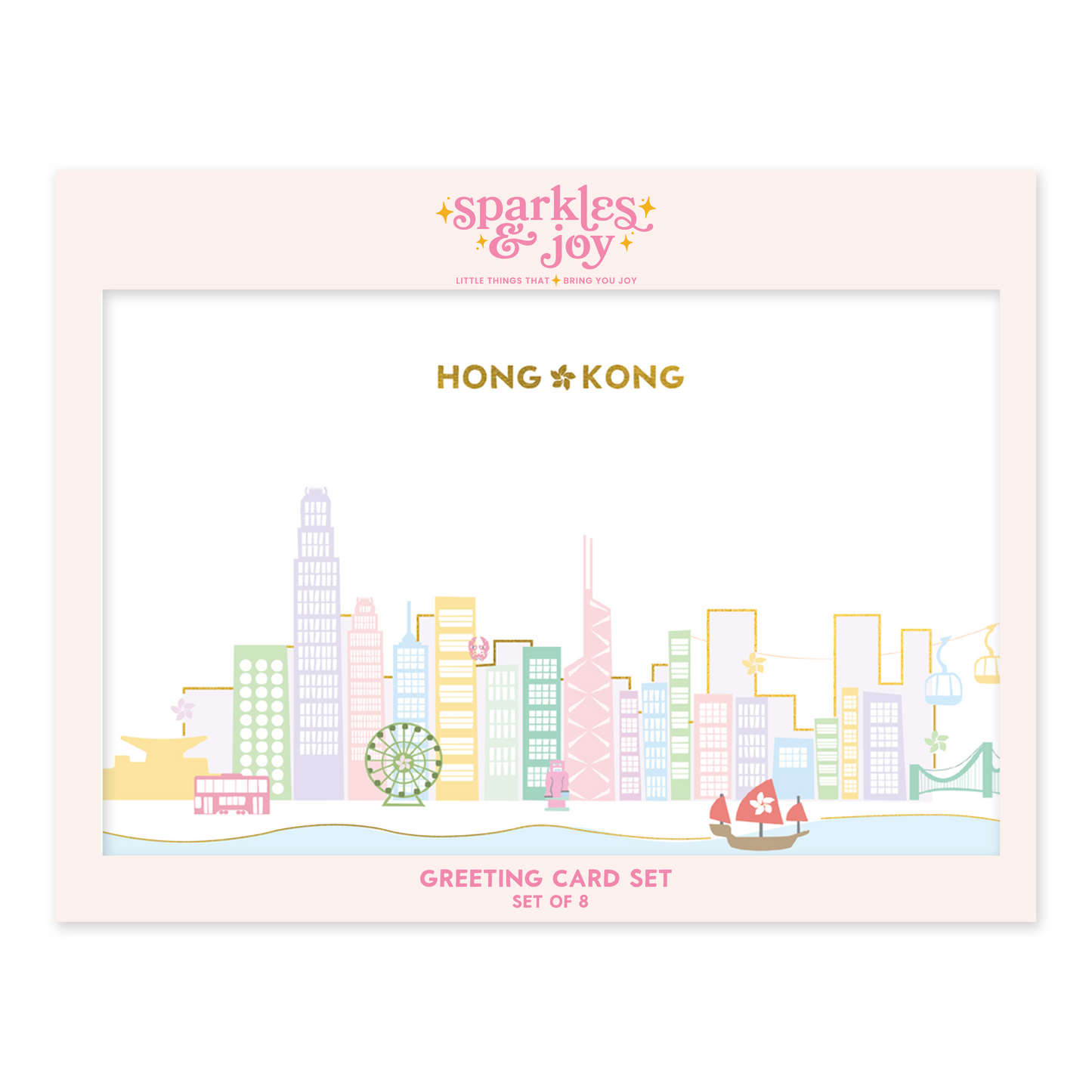 Hong Kong Skyline -  Greeting Card Boxed Set