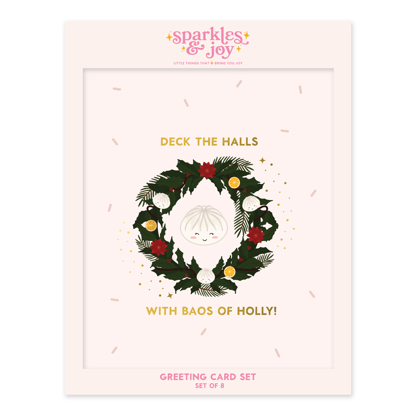 Baos of Holly -  Christmas Greeting Card Boxed Set