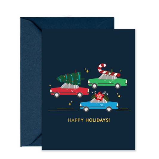 Holiday Taxis -  Christmas Greeting Card