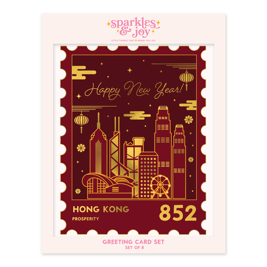 Chinese New Year Skyline -  Greeting Card Boxed Set