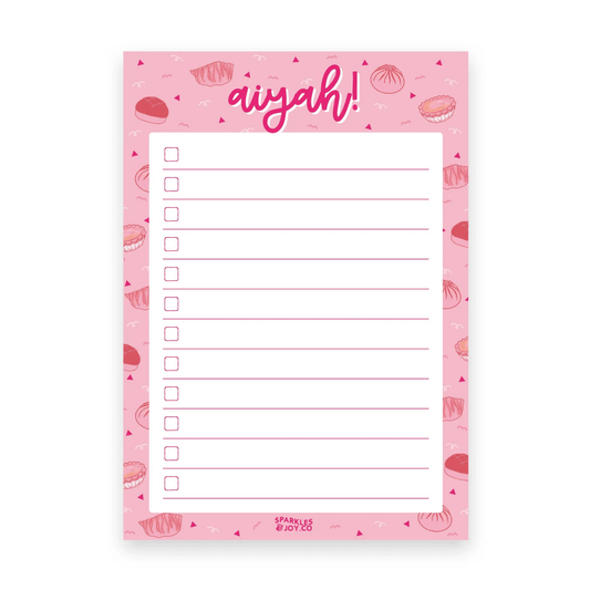 " Aiyah! " - A6 Notepad - Sparkles & Joy