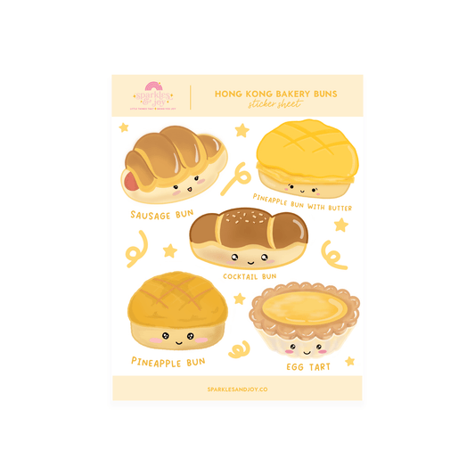 Bakery Buns - Sticker Sheet - Sparkles & Joy